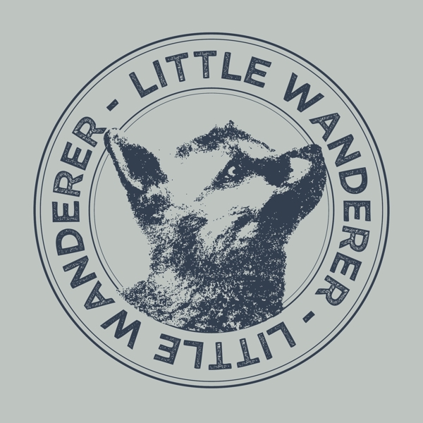 印花矢量图T恤图案图文结合动物狐狸免费素材