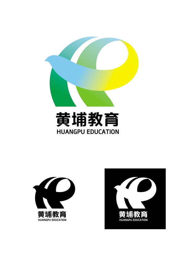 黃浦教育LOGO