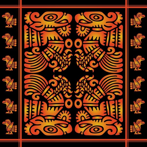 古典花紋圖騰裝飾矢量素材