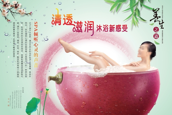 養(yǎng)顏養(yǎng)生之道模板