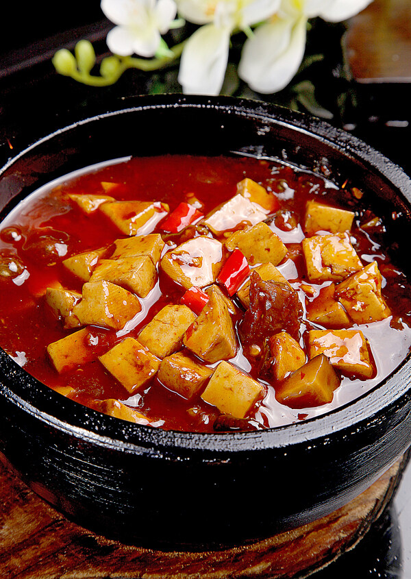 豫菜石锅老豆腐图片
