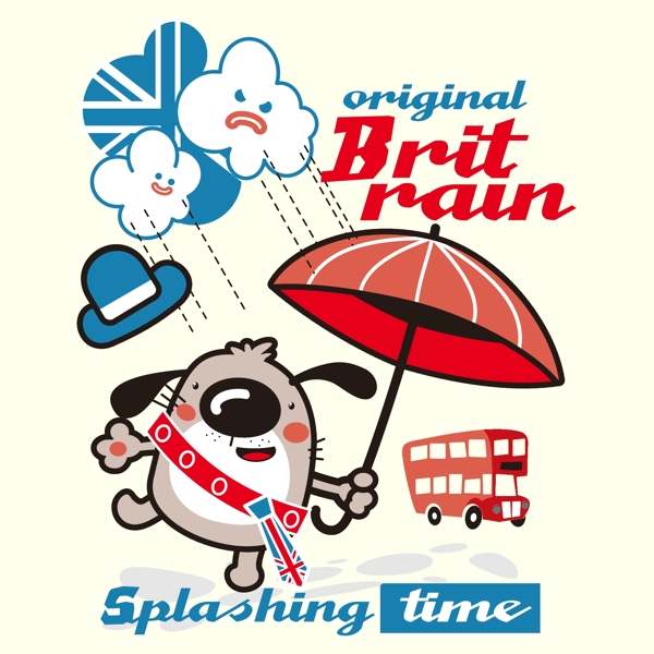 印花矢量圖T恤圖案圖文結合文字英文免費素材