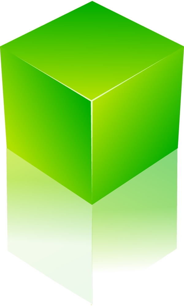 绿色立方体
