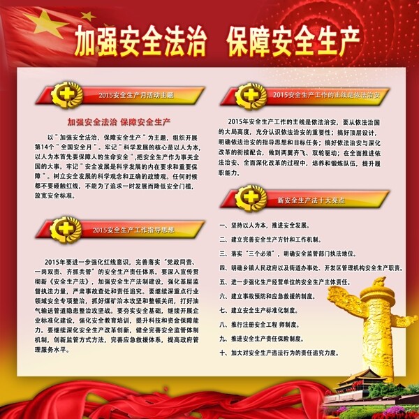 2015安全生產(chǎn)月展板圖片