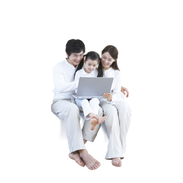 三口家庭人物圖片