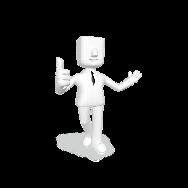 手繪3D手勢小人元素