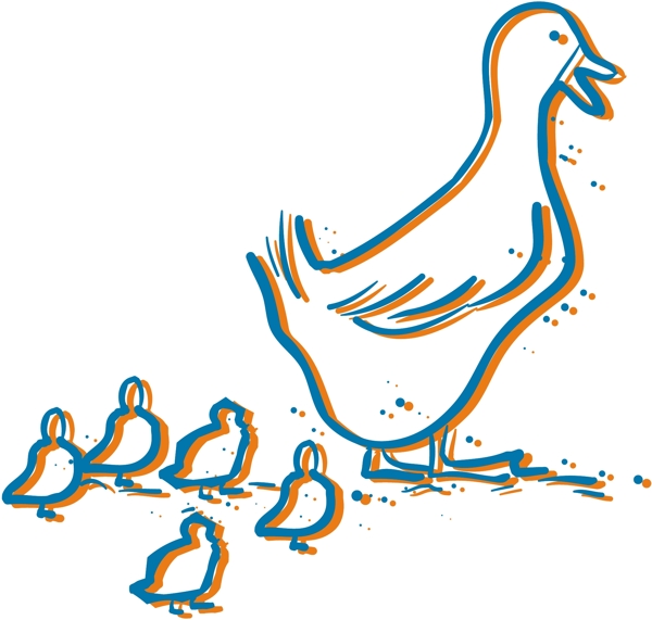 各種鳥類鳥動物矢量素材EPS格式0747