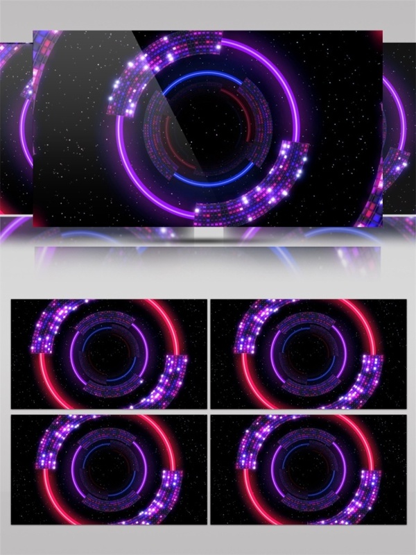 紫色光圆视频素材