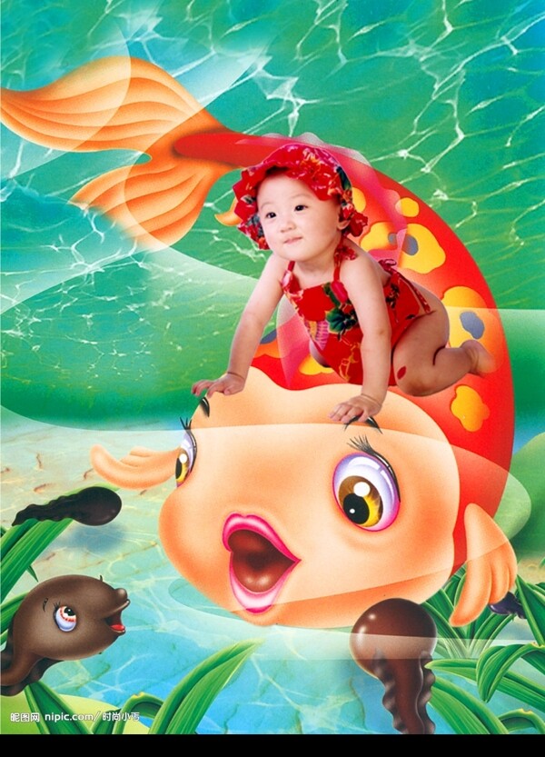 兒童psd素材圖片
