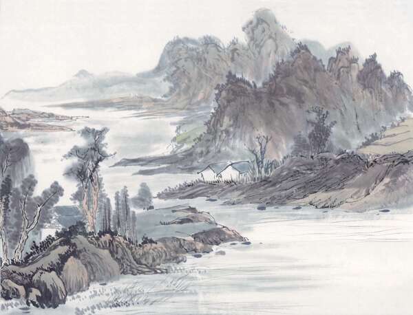 水墨山水畫(huà)圖片