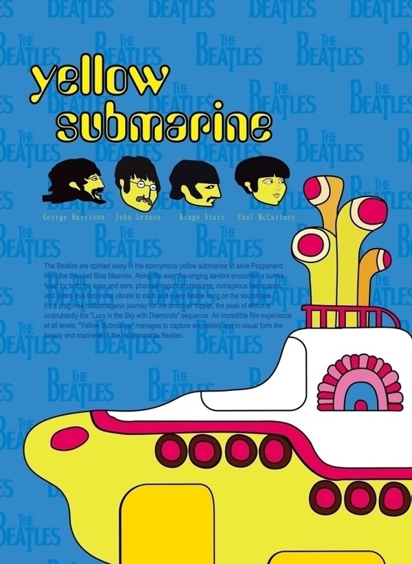 Beatles海報yellowsubmariner圖片