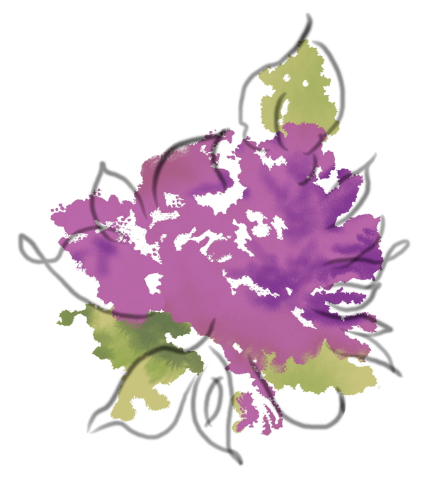 花草插圖花紋圖案0185