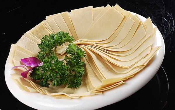 火锅配菜鲜豆腐皮图片