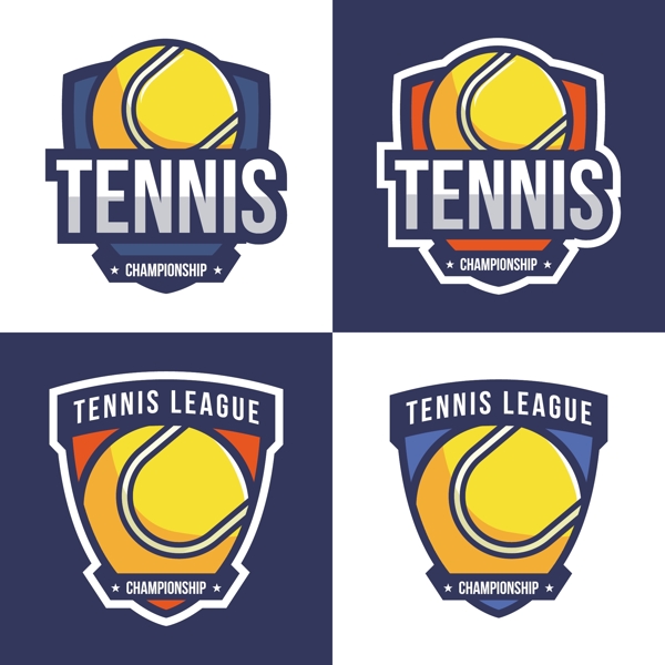 创意网球标志设计系列