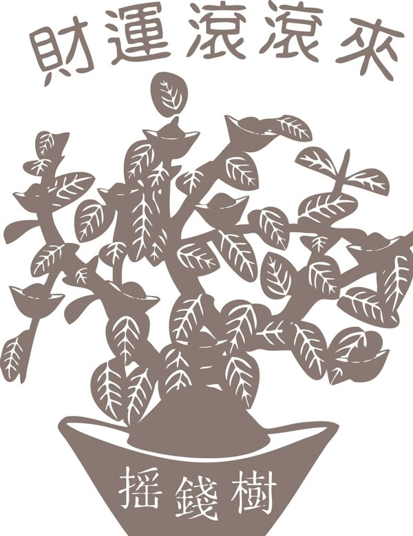 古典風(fēng)情搖錢樹(shù)