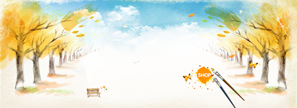 簡(jiǎn)單手繪淘寶海報(bào)背景banner