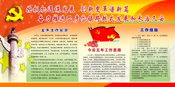 黨建發(fā)展展板圖片
