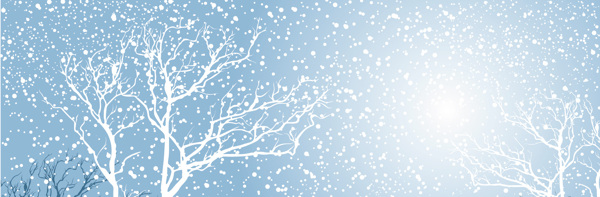 電商冬季清新背景banner
