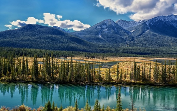 加拿大阿尔伯塔自然风景