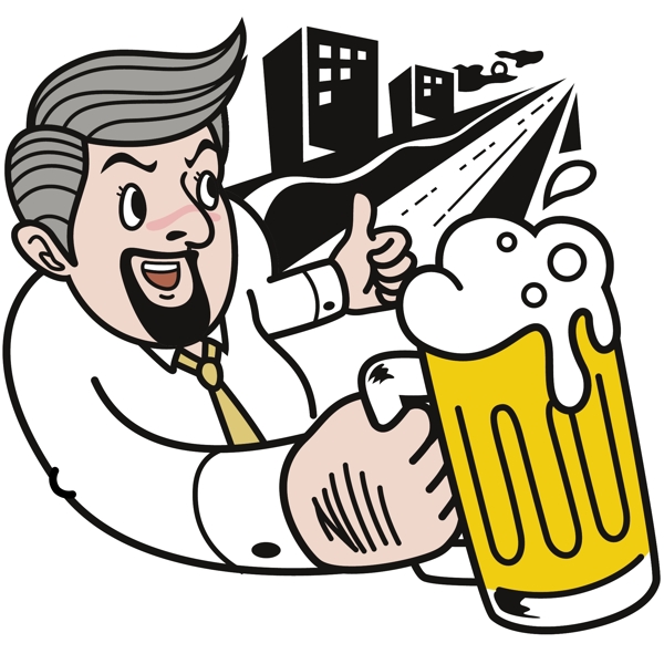 喝啤酒圖片