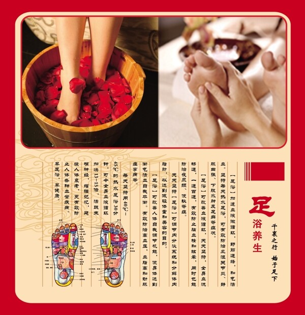 足浴養(yǎng)生海報(bào)