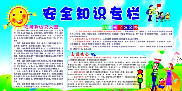 安全知识展板图片