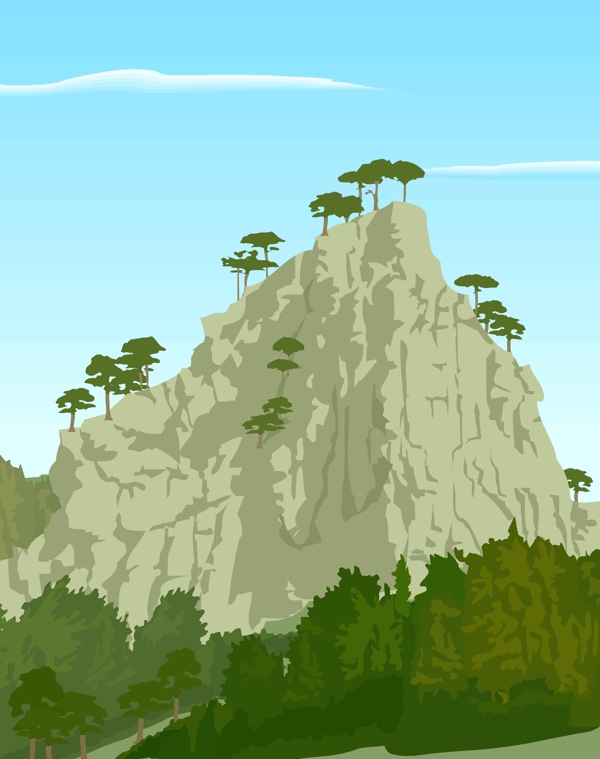自然風(fēng)景矢量圖