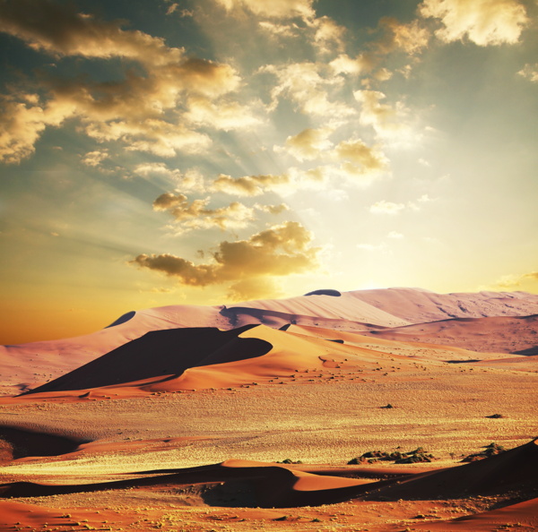 美丽沙漠风光摄影图片