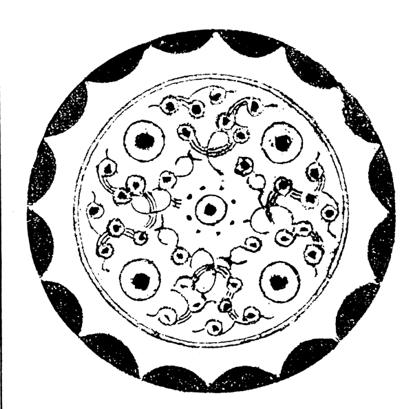 瓦當(dāng)圖案秦漢時期圖案中國傳統(tǒng)圖案圖案041