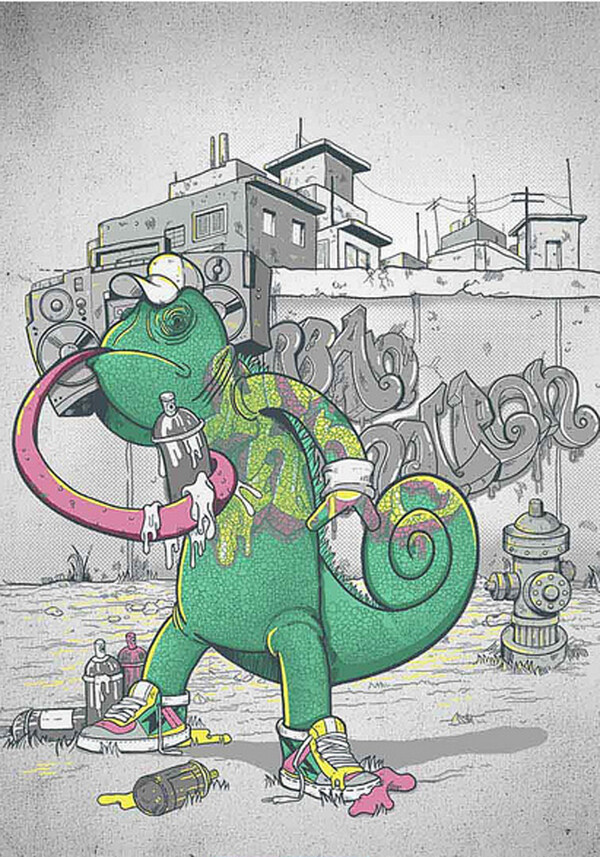 位圖插畫插畫師MadCobra蜥蜴免費(fèi)素材