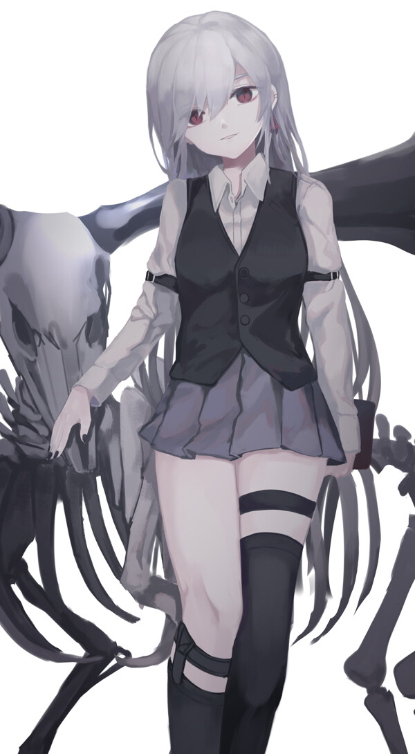 彩色动漫人物插画背景图片