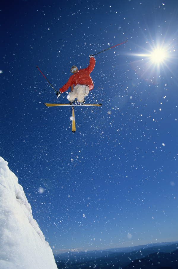 滑雪人物高清摄影图片