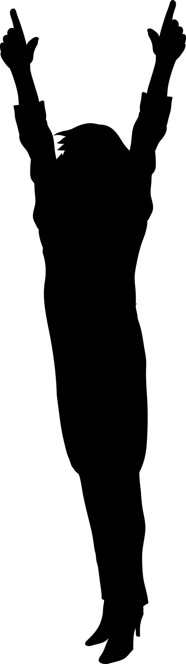 女人剪影矢量
