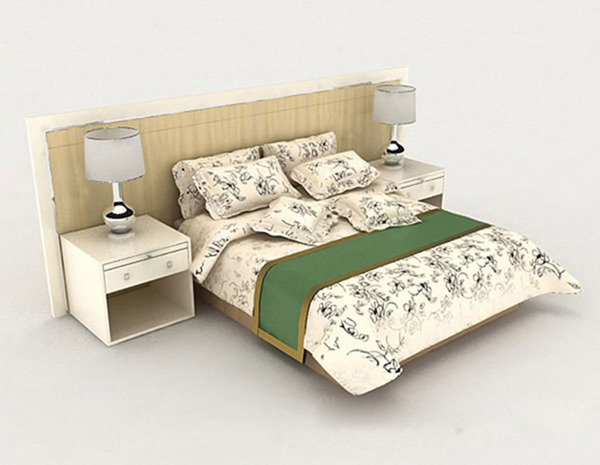 时尚家具床模型