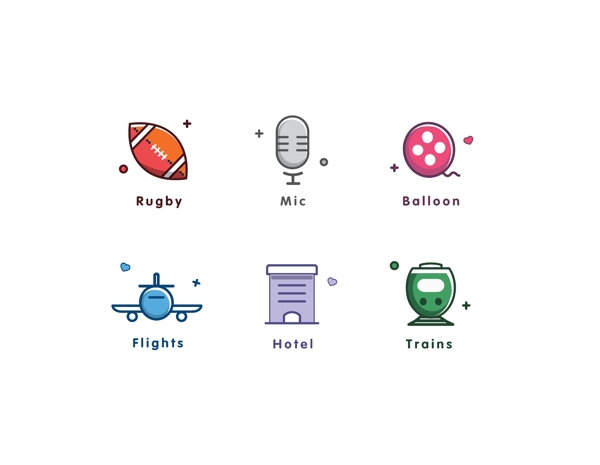旅游娱乐图标icon交通工具凯旋门