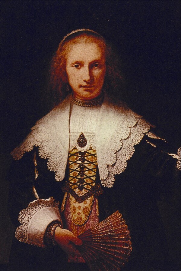 法国贵族女性肖像油画图片