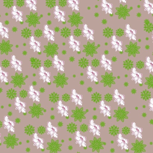 矢量圖時裝花卉免費素材