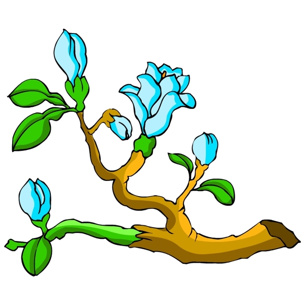 花卉古典插畫