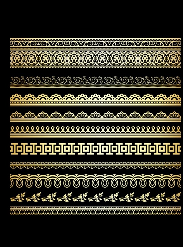 金色花邊