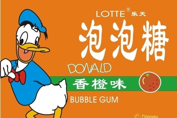 唐老鴨泡泡糖圖片