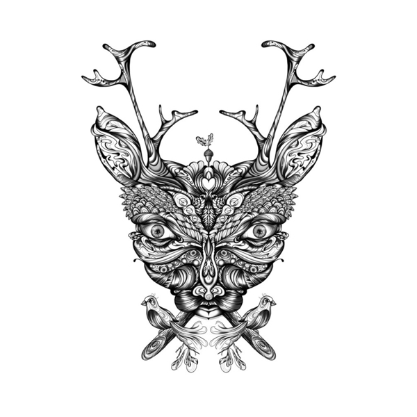 位圖插畫時尚插畫動物插畫藝術效果免費素材