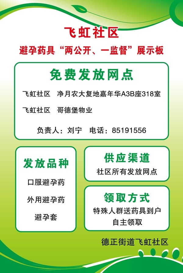 避孕藥具兩公開一監(jiān)督