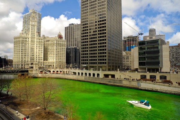 芝加哥芝加哥河风光图片
