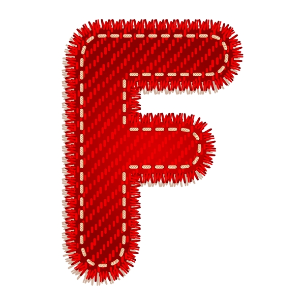 红色字母F