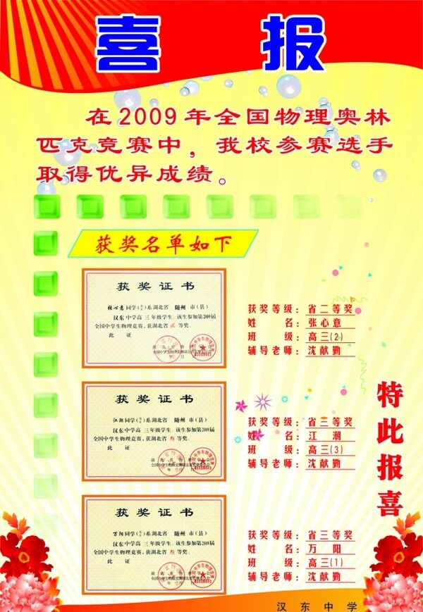 喜報圖片
