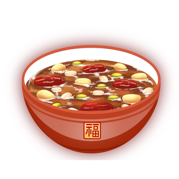传统腊八粥元素设计