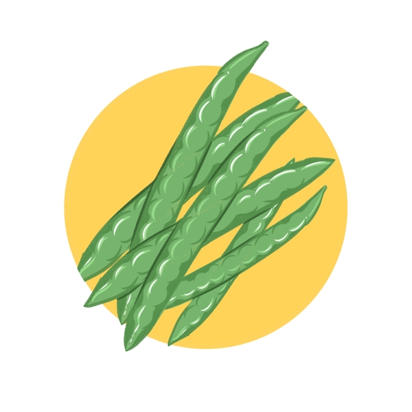 24節(jié)氣之立秋四季豆可商用元素