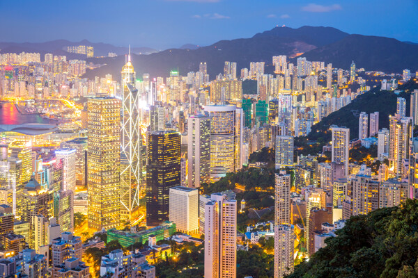 美丽香港夜景
