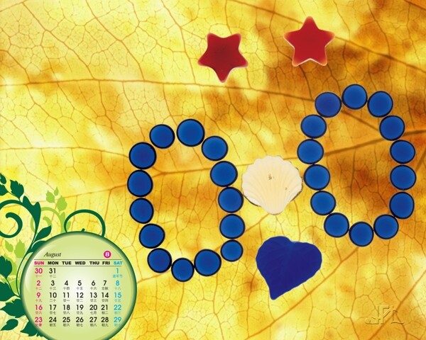 2009年日歷模板2009年臺歷psd模板美好時光有夢好甜蜜全套共13張含封面