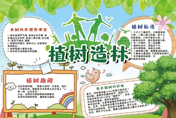 植樹節(jié)小報(bào)